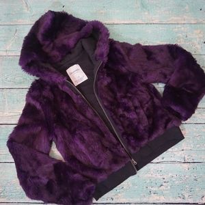 Deep Purple Fur Coat